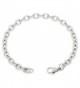 Women's Stainless Steel Anklet Made From 5mm Cable Chain 7in to 14in - CD125V7YRGL