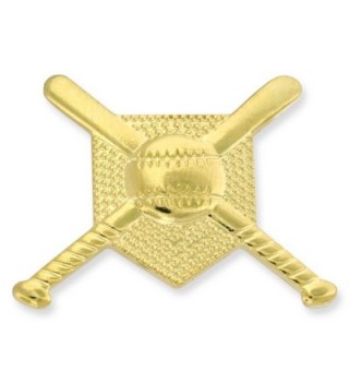 Gold Baseball Diamond Gold Chenille Sports Lapel Pin - CF11KJ0GCK5