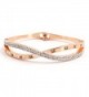 FIFLION Roman Numerals Cuff Female Bracelets Novelty Handcuffs Bangles Jewelry Women Crystal Bracelet - C31803AX76S