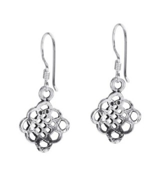 Sterling Silver Alluring Celtic Earrings in Women's Drop & Dangle Earrings