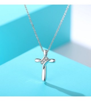 Rhodium Zirconia Necklace Christian Religious