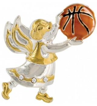 Wings and Wishes Angel Tac Pin- Basketball Angel - CC11Q4XX8WV