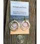 HANDMADE SUNRISE EARRINGS Burnished Silverplated in Women's Drop & Dangle Earrings