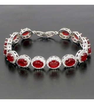 Ladies Tennis Bracelet Sapphire Emerald in Women's Charms & Charm Bracelets