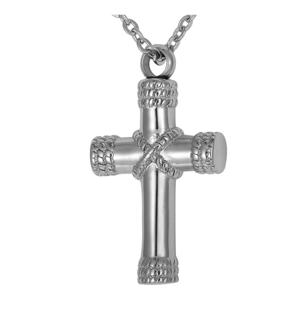 VALYRIA Cross Cremation Jewelry - Cremation Ashes Urn Pendant Memorial Necklace - CG128DYXUR1