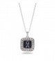 Awareness Classic Silver Crystal Necklace in Women's Chain Necklaces