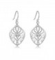 Highly Polished Sterling Silver Filigree Dangle Drop Earrings-Just Launched - CH17WYNMAZD
