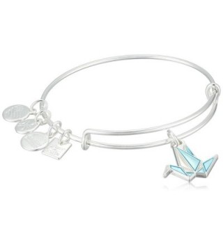 Alex and Ani Charity By Design- Paper Crane EWB Bangle Bracelet - Shiny Silver - CI185O9S4RQ