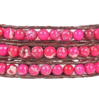 Beads Wrap Bracelet Imperial Japser in Women's Strand Bracelets