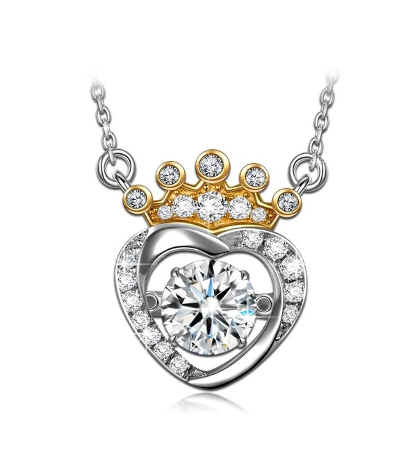 Princess Necklace Sterling Swarovski Birthday - CY184SC2H38