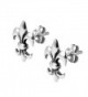 Charming Symmetrical Fleur Sterling Earrings