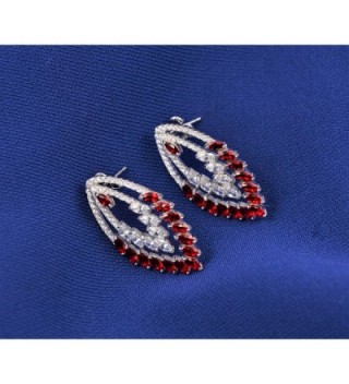 OKIKO Earrings Swarovski Platinum Plated Chandelier in Women's Drop & Dangle Earrings