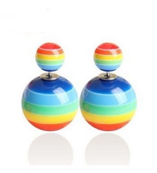 Rima Imar Rainbow Double Sided Earrings Fashion Jewelry - CO1254DJCQH