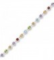 Sterling Silver 925 Multi Colored Genuine Gemstone Womens Bracelet 7" - The Royal Gift - C7119IIE0CV