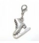 Pro Jewelry Dangling "Figure Skate" Clip-on Bead for Charm Bracelet 31037 - CS11NW40GRF