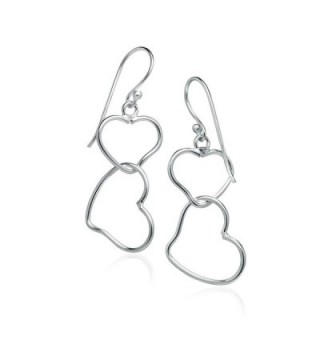 Sterling Silver Interlocking Double Earrings