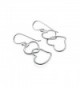 Sterling Silver Interlocking Double Earrings in Women's Drop & Dangle Earrings