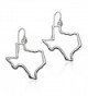 PammyJ Silvertone State of Texas Dangle Earrings - CX12EF70X3T