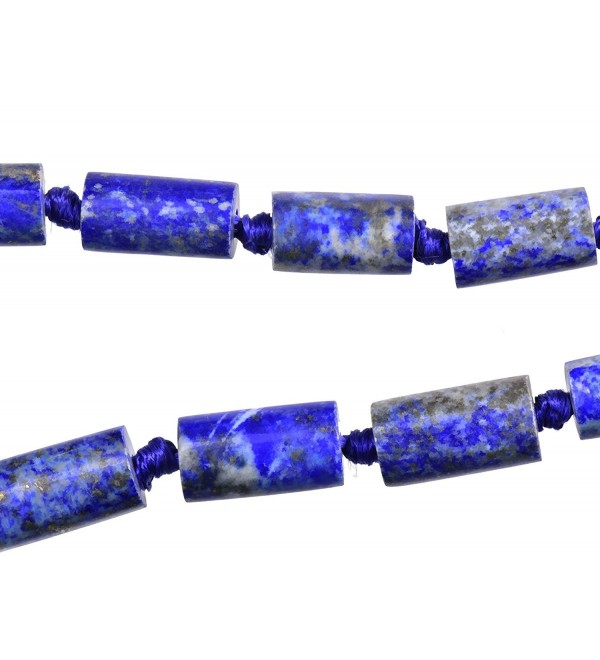 Lapis Lazuli Cylinder Necklace 18 Inch - CT182703HSL