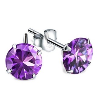 Beyleg 925 Sterling Silver Zirconia Stud Earrings BE-75 - C8127AR93UT