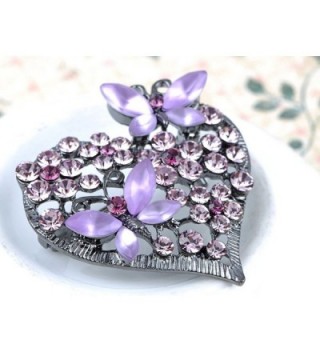 Alilang Butterfly Silvery Swarovski Rhinestones