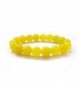 10mm Yellow Stone Beads Yoga Meditation Wrist Japa Mala Rosary Bracelet - CU117PUN7AJ