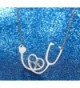 SXNK7 Stainless Stethoscope Heartbeat Necklaces