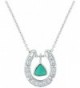 Montana Silversmiths Turquoise Trillion Horseshoe Necklace (NC3214TQ) - CL182K9ISHL