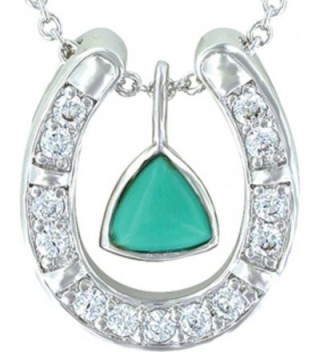 Montana Silversmiths Turquoise Horseshoe NC3214TQ in Women's Pendants