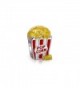 Bling Jewelry Sterling Silver Popcorn Bucket Enamel Food Charm Bead - CW12713KMK3