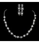 BESTOYARD Rhinestone Necklace Earrings Wedding