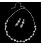 BESTOYARD Rhinestone Necklace Earrings Wedding in Women's Jewelry Sets