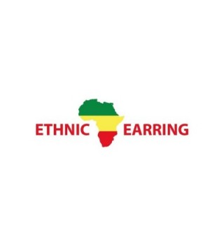 Full Afro Earrings American Black in Women's Hoop Earrings