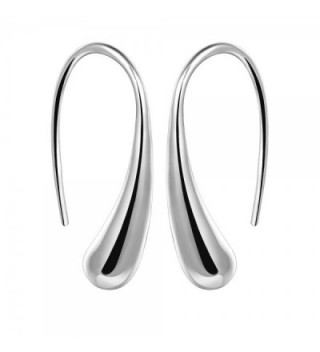 KOREA-JIAEN Fashion Earrings S925 Sterling Silver Plated Base Dangle Earring Jewelry (water-drop) - C312H2GCZNL