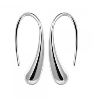 KOREA-JIAEN Fashion Earrings S925 Sterling Silver Plated Base Dangle Earring Jewelry (water-drop) - C312H2GCZNL