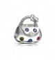 Bling Jewelry Multicolored CZ Clutch Handbag Charm Bead .925 Sterling Silver - C4115QBIA2T