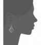 1928 Jewelry Silver Tone Filigree Earrings in Women's Drop & Dangle Earrings