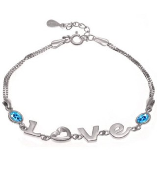 Silver Masters Love Sterling Bracelets in Women's Link Bracelets