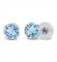 1.20 Ct Sky Blue Topaz 10K White Gold Stud Gemstone Birthstone Earrings 5MM - CM116KM3PMT