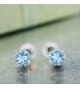 Topaz White Gemstone Birthstone Earrings