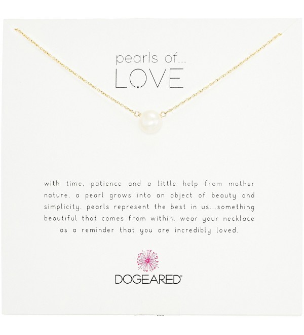 Dogeared Pearls of Love 8mm Freshwater Pearl Necklace- 18" - white - C3114O28Y2N