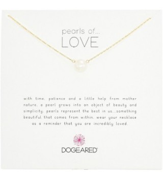 Dogeared Pearls of Love 8mm Freshwater Pearl Necklace- 18" - white - C3114O28Y2N