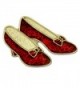 PinMart's Glitter Red Dance Shoes Enamel Lapel Pin - CV11T2U7K3V