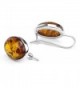 Amber Sterling Silver Large Earrings