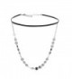 OSIANA Choker Womens Vintage Leather Necklace 05silver - CE18226SZZK