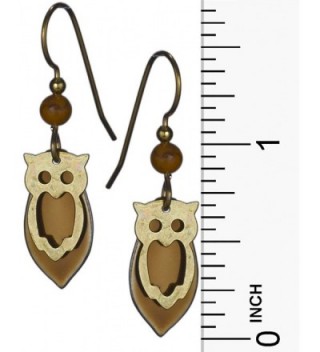 Gold tone Copper tone Earrings Silver Forest in Women's Drop & Dangle Earrings