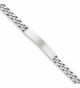 Sterling Silver 7inch Engraveable Antiqued Curb Link ID Bracelet 7 Inches (0.2 Inches Wide) - C611DJXH965