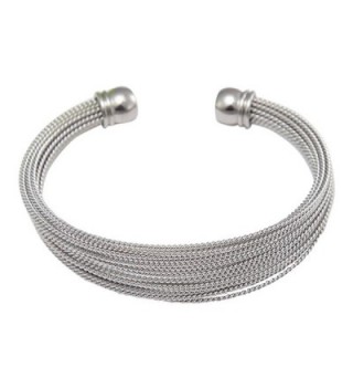 Stainless Steel Multi-bands Cuff Bracelet - C812DNI5XUJ