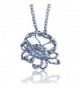 Blue Crab Pendant Crafted in Sterling Silver on an 18 Inch Necklace Chain - CS11D7NV7P1