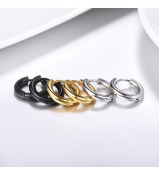 Earrings Earring Stainless Fashion 3PSE3010JGH in Women's Hoop Earrings